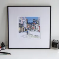 Snow on the High Street Limited Edition Print by Jonathan Chapman