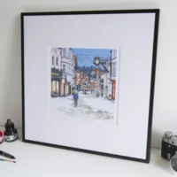 Snow on the High Street Limited Edition Print by Jonathan Chapman