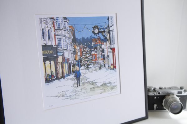 Snow on the High Street Limited Edition Print by Jonathan Chapman