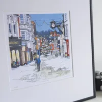 Snow on the High Street Limited Edition Print by Jonathan Chapman