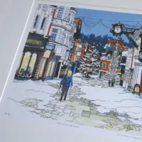 Snow on the High Street Limited Edition Print by Jonathan Chapman