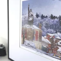 Snowy Alfred Limited Edition Print - Illustration by Jonathan Chapman