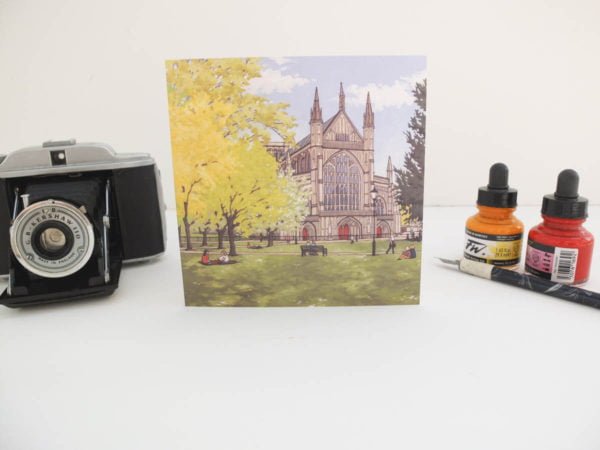 Winchester Cathedral in Spring Greeting Card