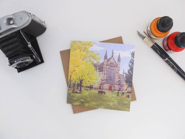 Winchester Cathedral in Spring Greeting Card