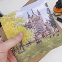 Winchester Cathedral in Spring Greeting Card