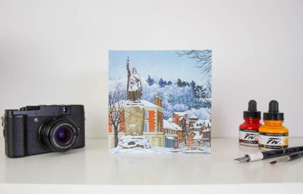 Snowy Alfred Greeting Card