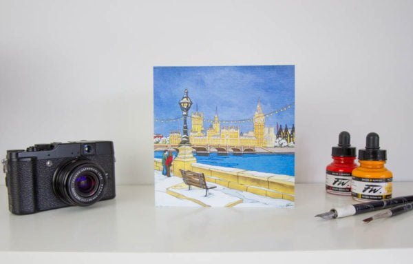 Westminister Walk Greeting Card