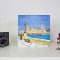 Westminister Walk Greeting Card