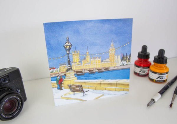 Westminister Walk Greeting Card