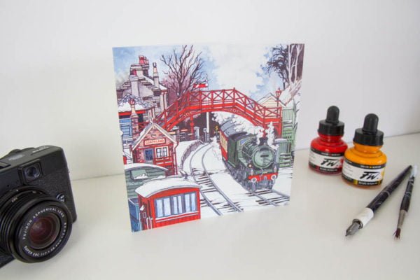 Goathland Steam Train Greeting Card