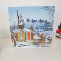 Snowy Alfred Greeting Card