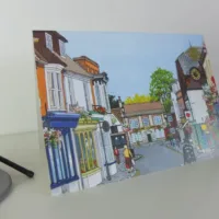 High Street Bishops Waltham Greeting Card