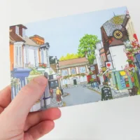 High Street Bishops Waltham Greeting Card