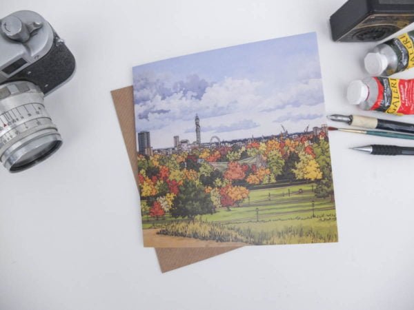 View From Primrose Hill Greeting Card