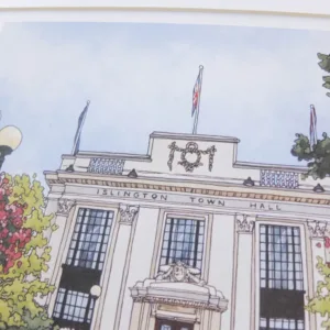 Islington Town Hall Limited Edition Print by Jonathan Chapman