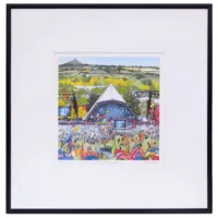 Pyramid Stage Glastonbury Limited EDition Print - Illustration by Jonathan Chapman