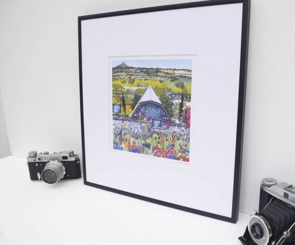 Pyramid Stage Glastonbury Limited Edition Print