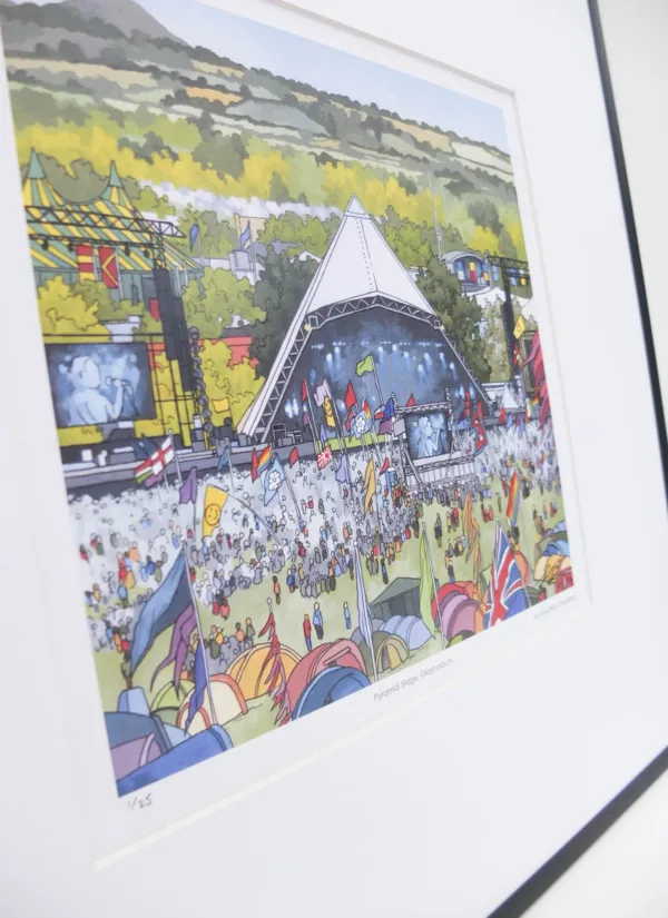 Pyramid Stage Glastonbury Limited Edition Print