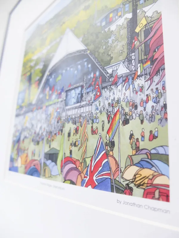 Pyramid Stage Glastonbury Limited Edition Print