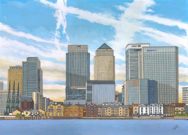 Canary Wharf - London Skyline