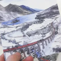 Winter Railway Greeting Card Selection