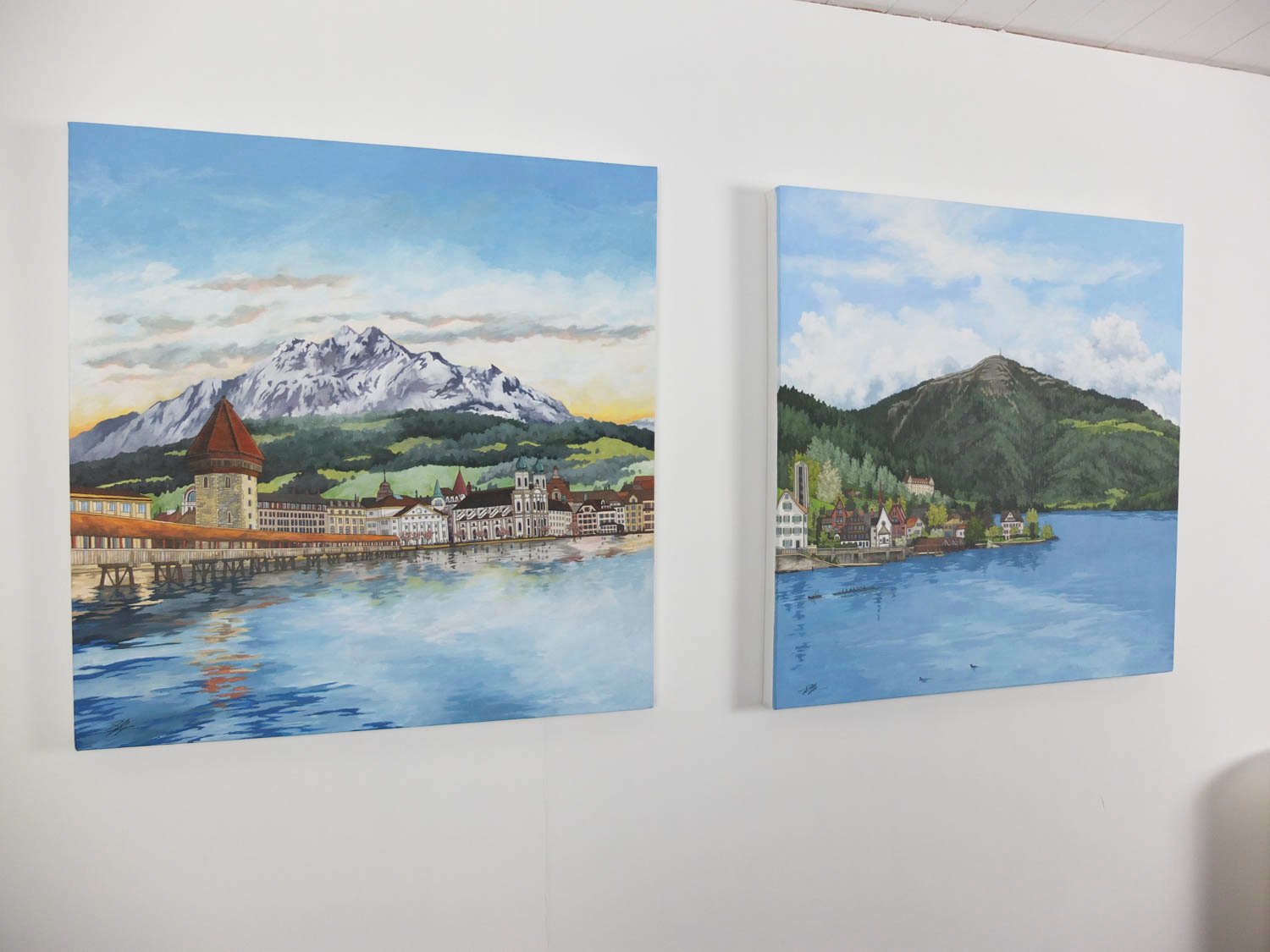 New Mountain Diptych by Artist Jonathan Chapman