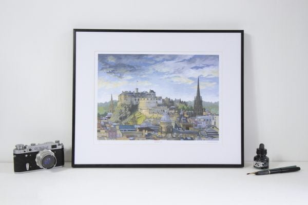 Edinburgh Castle limited edition print by Jonathan Chapman