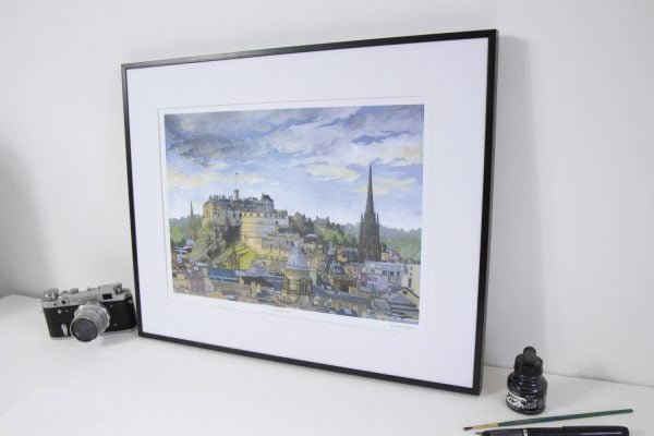 Edinburgh Castle limited edition print by Jonathan Chapman