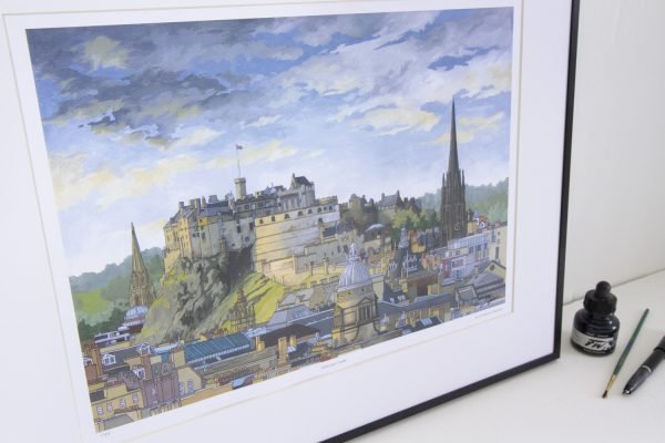 Edinburgh Castle limited edition print by Jonathan Chapman