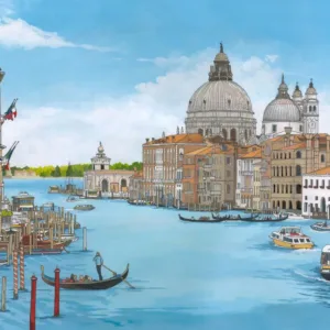 The Grand Canal Venice Illustration by Jonathan Chapman