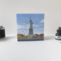 Statue of Liberty Greeting Card - Illustration by Jonathan Chapman