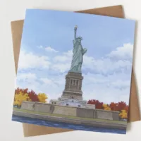 Statue of Liberty Greeting Card - Illustration by Jonathan Chapman