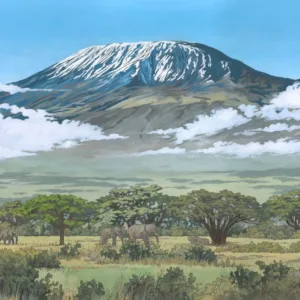 Kilimanjaro Tanzania - Illustration by Jonathan Chapman