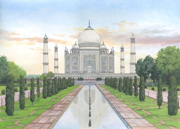 Taj Mahal - Illustration by Jonathan Chapman