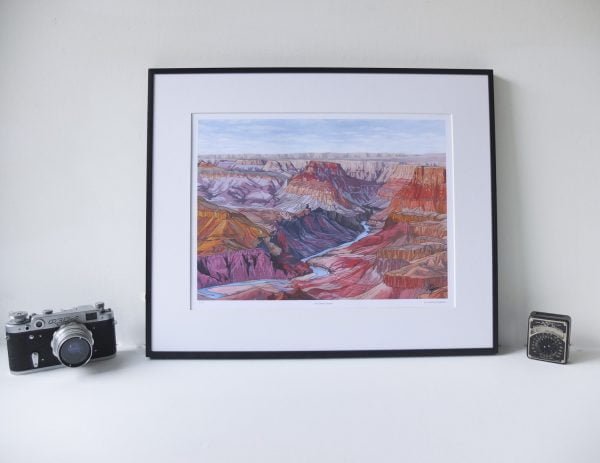 The Grand Canyon Limited Edition Print - Illustration by Jonathan Chapman