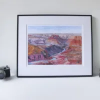 The Grand Canyon Limited Edition Print - Illustration by Jonathan Chapman