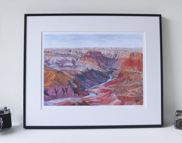 The Grand Canyon Limited Edition Print - Illustration by Jonathan Chapman