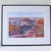 The Grand Canyon Limited Edition Print - Illustration by Jonathan Chapman