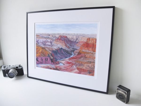 The Grand Canyon Limited Edition Print - Illustration by Jonathan Chapman