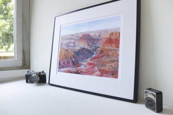 The Grand Canyon Limited Edition Print - Illustration by Jonathan Chapman