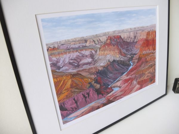 The Grand Canyon Limited Edition Print - Illustration by Jonathan Chapman