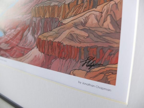 The Grand Canyon Limited Edition Print - Illustration by Jonathan Chapman