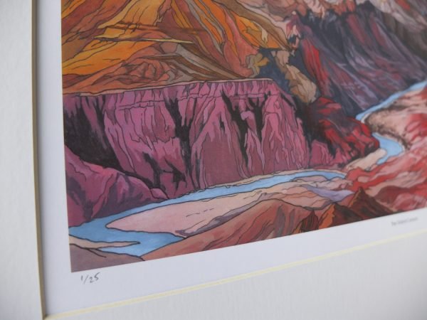 The Grand Canyon Limited Edition Print - Illustration by Jonathan Chapman