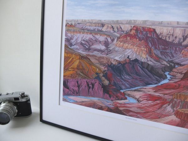 The Grand Canyon Limited Edition Print - Illustration by Jonathan Chapman