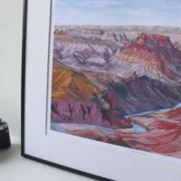 The Grand Canyon Limited Edition Print - Illustration by Jonathan Chapman