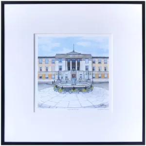 Wandsworth Town Hall Limited Edition Print - Illustration by Jonathan Chapman