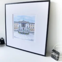 Wandsworth Town Hall Limited Edition Print - Illustration by Jonathan Chapman