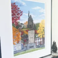 King Alfred in Autumn Limited Edition Print - Illustration by Jonathan Chapman