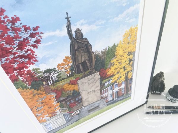 King Alfred in Autumn Limited Edition Print - Illustration by Jonathan Chapman