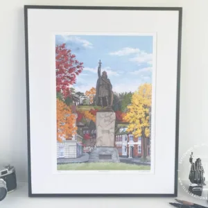 King Alfred in Autumn Limited Edition Print - Illustration by Jonathan Chapman